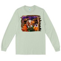 Matcha longhorn cow halloween Long Sleeve Tee - RanaPortraitStore