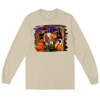Mushroom longhorn cow halloween Long Sleeve Tee - RanaPortraitStore