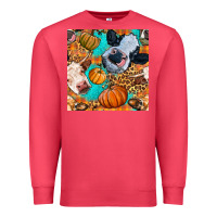 Cardinal autumn cows seamless pattern Premium Sweatshirt - BundleAndBundleShop