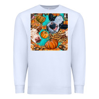 White autumn cows seamless pattern Premium Sweatshirt - BundleAndBundleShop
