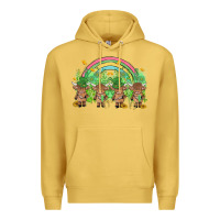Antique Gold st patrick's day baby highland cow Premium Hoodie - MaliasSmallBusiness