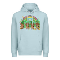 Blue Mist st patrick's day baby highland cow Premium Hoodie - MaliasSmallBusiness