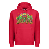 Cardinal st patrick's day baby highland cow Premium Hoodie - MaliasSmallBusiness