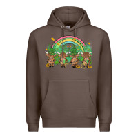 Coffee st patrick's day baby highland cow Premium Hoodie - MaliasSmallBusiness