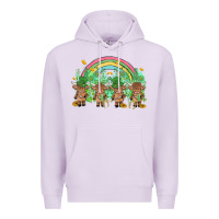 Lilac st patrick's day baby highland cow Premium Hoodie - MaliasSmallBusiness