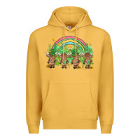 Mustard st patrick's day baby highland cow Premium Hoodie - MaliasSmallBusiness