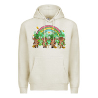 Oatmeal Heather st patrick's day baby highland cow Premium Hoodie - MaliasSmallBusiness