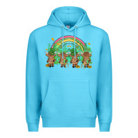 Ocean Blue st patrick's day baby highland cow Premium Hoodie - MaliasSmallBusiness