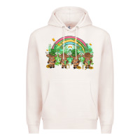 Pale Pink st patrick's day baby highland cow Premium Hoodie - MaliasSmallBusiness