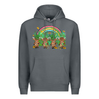 St Patrick's Day Baby Highland Cow Premium Hoodie | Teevron