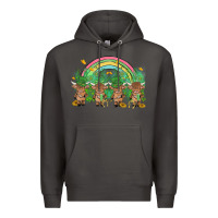 Smoke st patrick's day baby highland cow Premium Hoodie - MaliasSmallBusiness