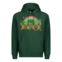 Sports Green st patrick's day baby highland cow Premium Hoodie - MaliasSmallBusiness