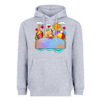 Heather Grey custom name summer beach toys Heavyweight Hoodie - JahusDesignShop