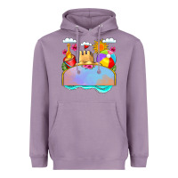 Lavender custom name summer beach toys Heavyweight Hoodie - JahusDesignShop