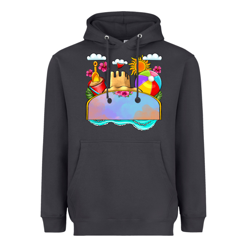 Custom Name Summer Beach Toys Heavyweight Hoodie by JahusDesignShop | Teevron