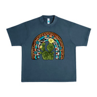 Midnight Navy cactus gemstone rainbow Urban Heavy Tee - Artiststas