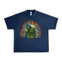Navy cactus gemstone rainbow Urban Heavy Tee - Artiststas