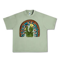 Oil Green cactus gemstone rainbow Urban Heavy Tee - Artiststas