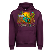 Mauve Wine western traveler cowboy Urban Hoodie - NancyCooperArtShop