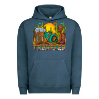 Pigment Midnight Navy western traveler cowboy Urban Hoodie - NancyCooperArtShop