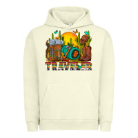Pigment Pistachio western traveler cowboy Urban Hoodie - NancyCooperArtShop