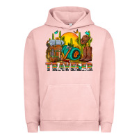 Pigment Salmon western traveler cowboy Urban Hoodie - NancyCooperArtShop