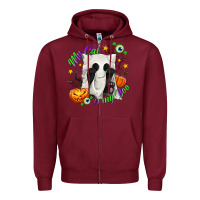 Burgundy My Cat Is My Boo Zipper Hoodie - texasbilliewilder