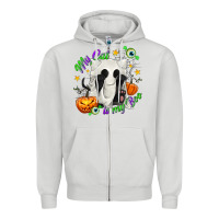 Dove Grey My Cat Is My Boo Zipper Hoodie - texasbilliewilder