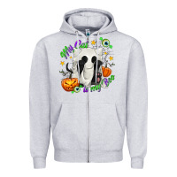 Heather Grey My Cat Is My Boo Zipper Hoodie - texasbilliewilder