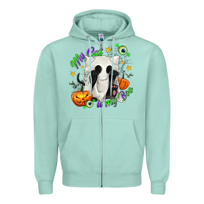 My Cat Is My Boo Zipper Hoodie by texasbilliewilder | Teevron