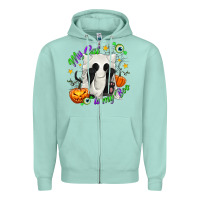 Seafoam My Cat Is My Boo Zipper Hoodie - texasbilliewilder