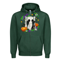 Sports Green My Cat Is My Boo Zipper Hoodie - texasbilliewilder