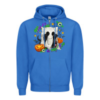 True Royal My Cat Is My Boo Zipper Hoodie - texasbilliewilder
