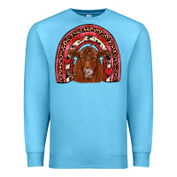 Ocean Blue valentines red angus rainbow Premium Sweatshirt - JahusDesignShop