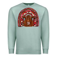 Seafoam valentines red angus rainbow Premium Sweatshirt - JahusDesignShop