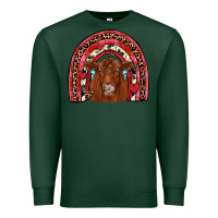 Sports Green valentines red angus rainbow Premium Sweatshirt - JahusDesignShop