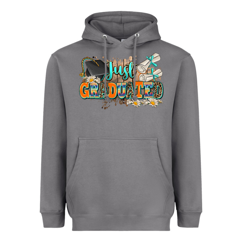 Just Graduated Heavyweight Hoodie by AdoDesignShop | Teevron