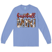 Colony Blue baseball mini with leopard Long Sleeve Tee - texasbilliewilder