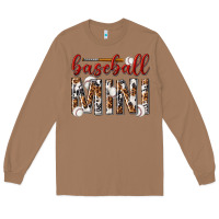 Toasted Coconut baseball mini with leopard Long Sleeve Tee - texasbilliewilder