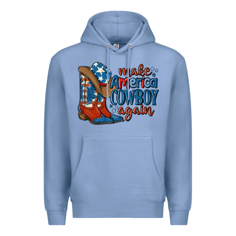 Make America Cowboy Again Premium Hoodie by MaliasSmallBusiness | Teevron