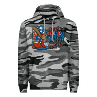 Slate Camo make america cowboy again Premium Hoodie - MaliasSmallBusiness