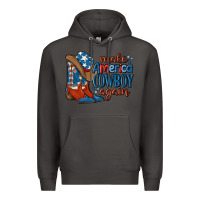 Smoke make america cowboy again Premium Hoodie - MaliasSmallBusiness
