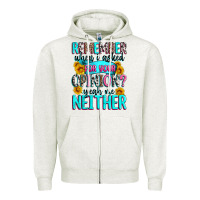 Oatmeal Heather remember when i asked for your opinion Zipper Hoodie - Zillion Design Studio