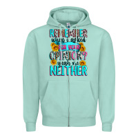 Seafoam remember when i asked for your opinion Zipper Hoodie - Zillion Design Studio