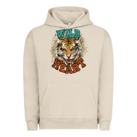 Pigment French Oak wild heart tiger college western Urban Hoodie - NancyCooperArtShop