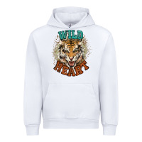 White wild heart tiger college western Urban Hoodie - NancyCooperArtShop