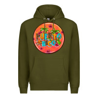 Army Green puerto rico coasters Premium Hoodie - AdoDesignShop