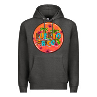 Charcoal Heather puerto rico coasters Premium Hoodie - AdoDesignShop