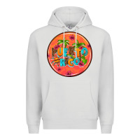 Dove Grey puerto rico coasters Premium Hoodie - AdoDesignShop