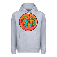Heather Grey puerto rico coasters Premium Hoodie - AdoDesignShop
